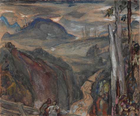 Oeuvre d’art, Frederick Horsman Varley, Bridge Over Lynn, 1932-1935, VAG 96.3.